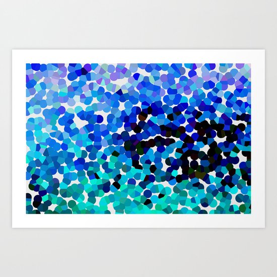 FANTASY-FOREVER IN BLUE DREAMS Art Print