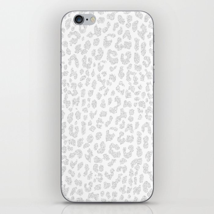 Pale Gray Leopard iPhone Skin