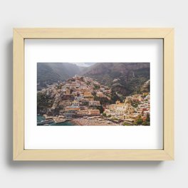 Amalfi Coast, Italy, Beach Town Recessed Framed Print
