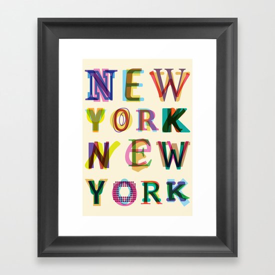 New York New York Framed Art Print