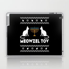 Hanukcat Cat Meowzel Menorah Happy Hanukkah 2021 Laptop Skin