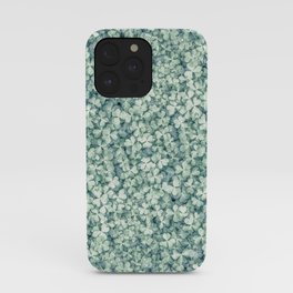 Clover shamrock leaf art, green leaves pattern iPhone Case