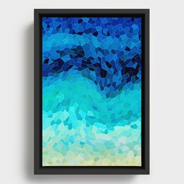 INVITE TO BLUE Framed Canvas
