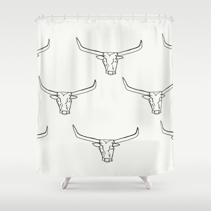 Steer Head Shower Curtain