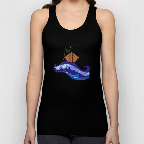 Cat Fishing Unisex Tank Top