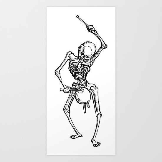 Banging my own drum Art Print