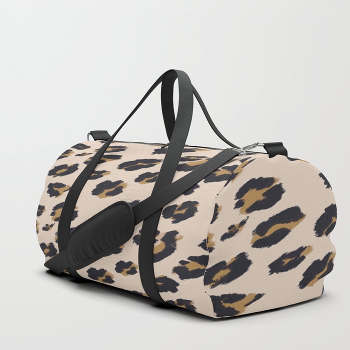 B Leopard Design Duffle Bag By Ioannavg Society6 B Leopard Design Duffle Bag