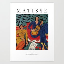 Henri Matisse - Music - Exhibition Poster Art Print