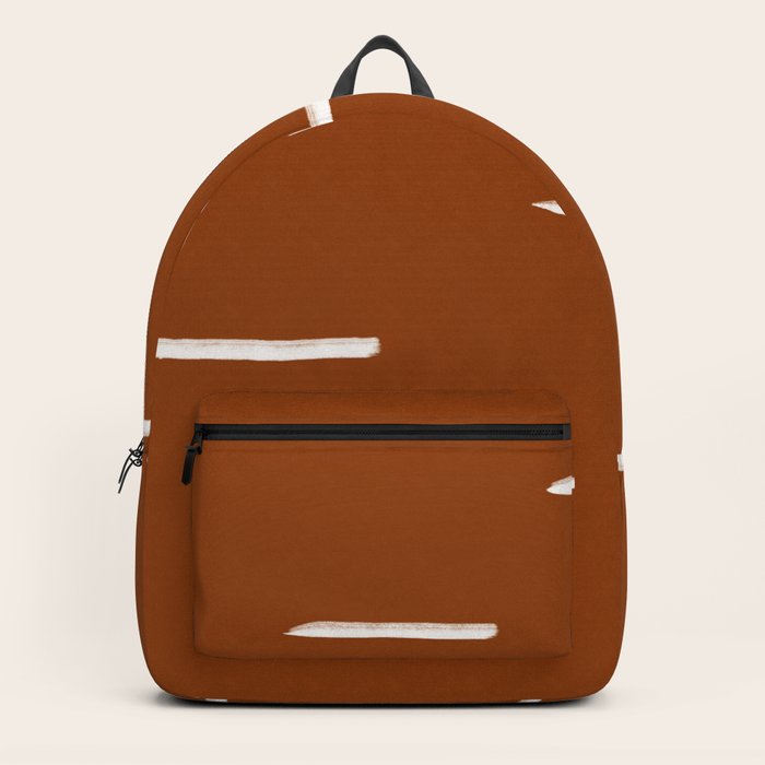 MOD_ChunkyHorizontalLines_Rust Backpack by Ali Hooten Society6
