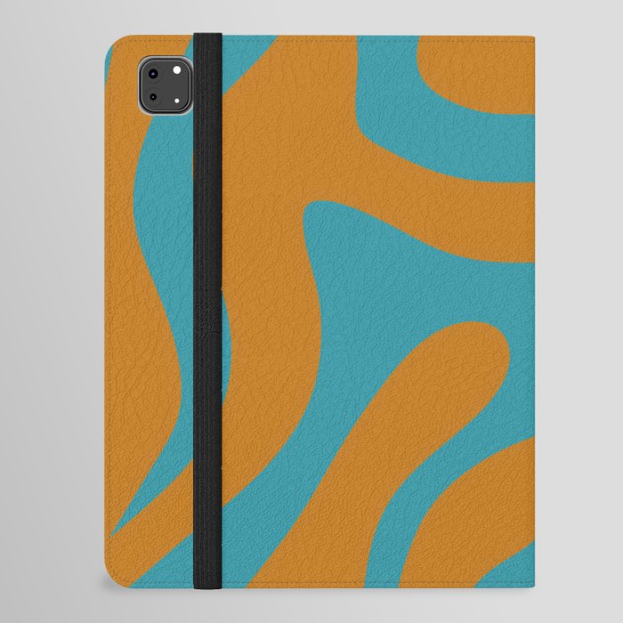 15 Abstract Swirl Shapes 220707 Valourine Digital Design iPad Folio Case