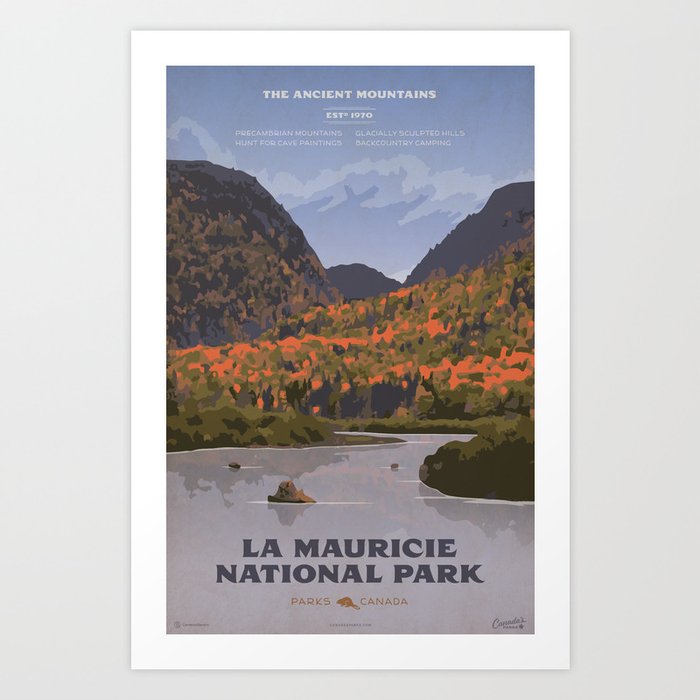 La Mauricie National Park Poster, Quebec Art Print