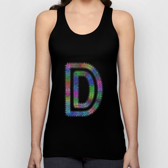 Letter D Unisex Tank Top