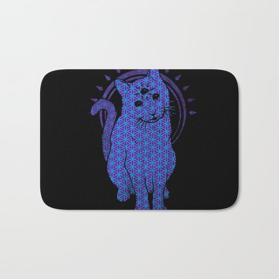 Trippy Cat: 4 Bath Mat