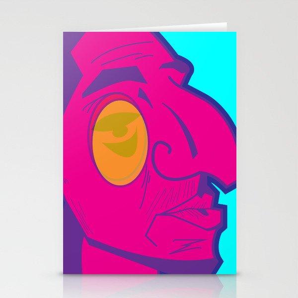 Mussa The Minimal Monocle Man Stationery Cards