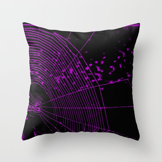 Emo spider Throw Pillow