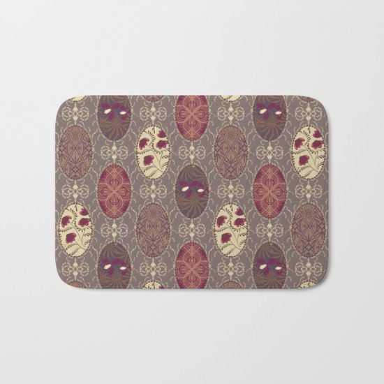 Patchwork seamless floral abstract pattern texture background Bath Mat