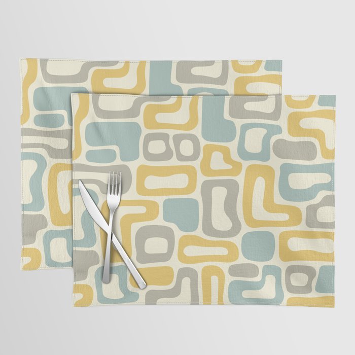 Retro Mid Century Modern Abstract composition 460 Placemat