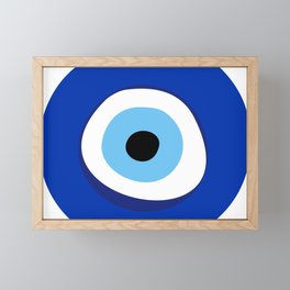 evil eye symbol Framed Mini Art Print