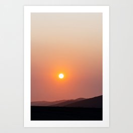Sunset in the Sossusvlei | Namibia landscape travel photography Art Print