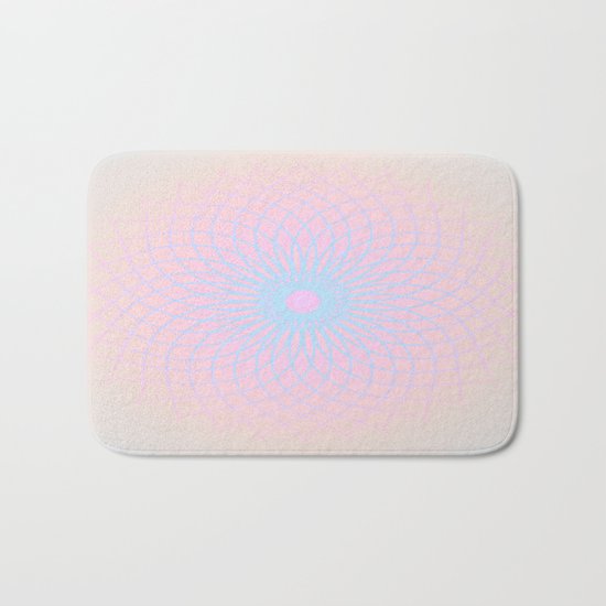 Pink Honeycomb Bath Mat