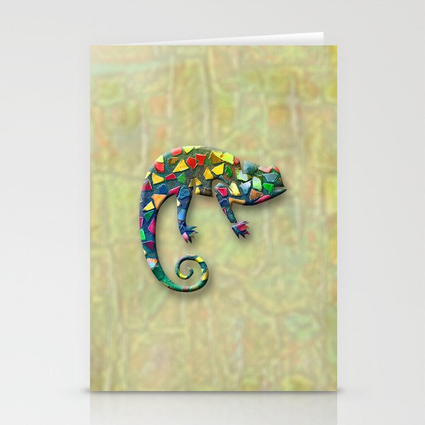 Animal Mosaic - The Chameleon Stationery Cards