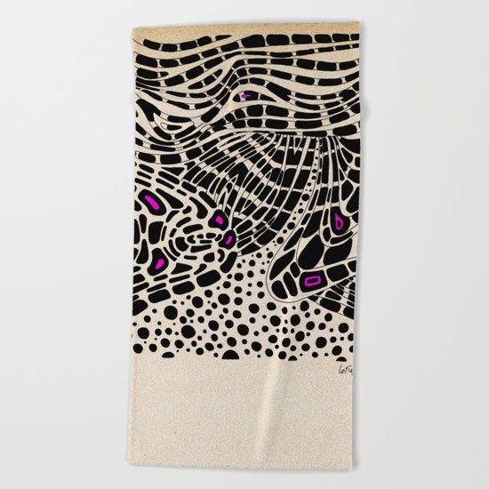 - serum - Beach Towel