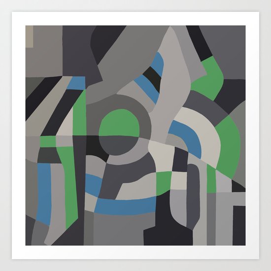 Hacienda Green Art Print