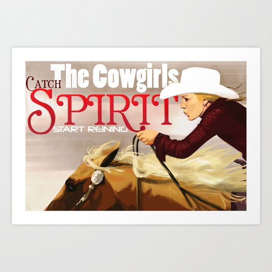 Reiner Cowgirl Art Print
