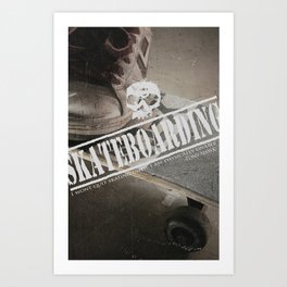 Skateboarding Art Print