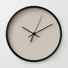 Doeskin Grey Wall Clock