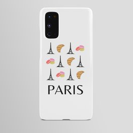 Paris Eiffel Tower Retro Illustration Modern Art Decor Android Case