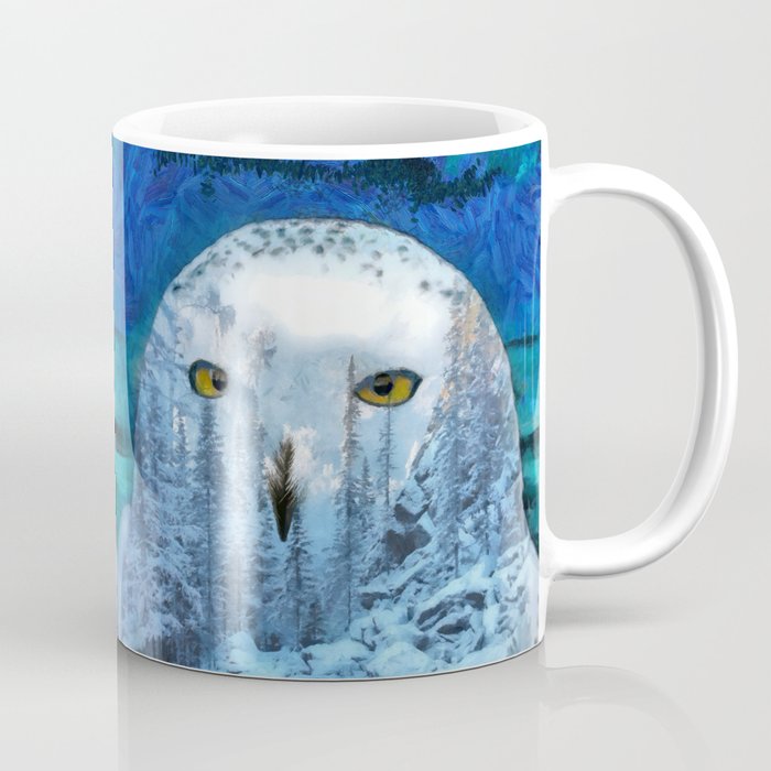 Snow winter owl Coffee Mug