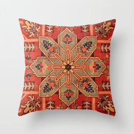 Oriental Vintage Rug Design Throw Pillow