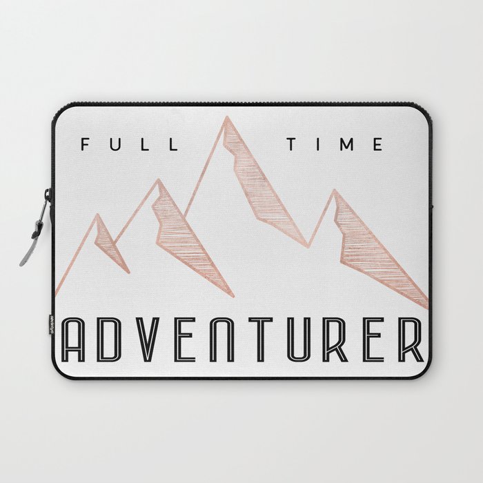 Full Time Adventurer Rosegold Mountains Laptop Sleeve