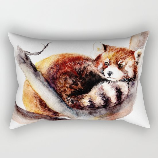 Red Panda Rectangular Pillow