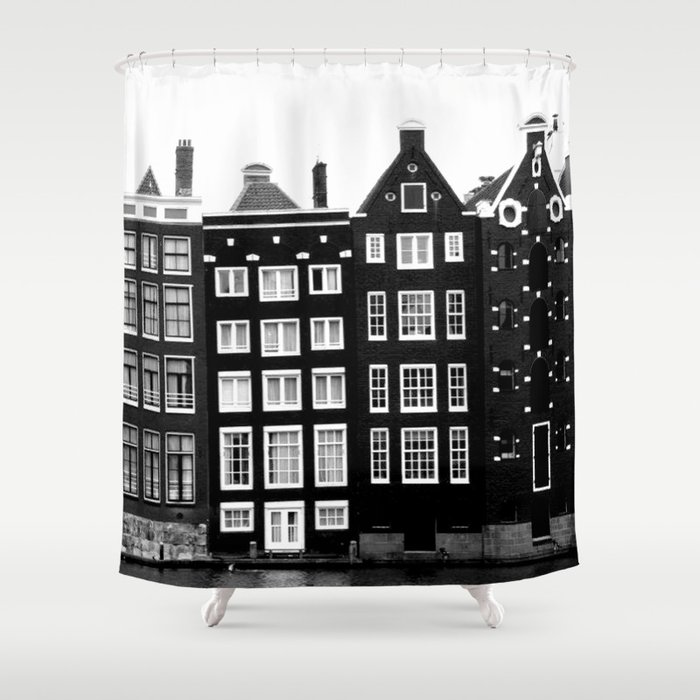 The canal houses of Amsterdam Shower Curtain