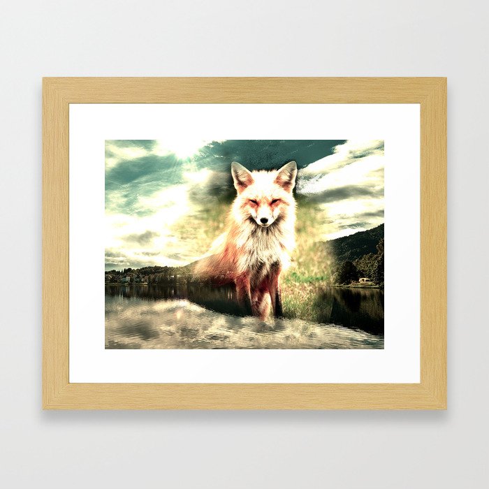 SKY FOX Framed Art Print