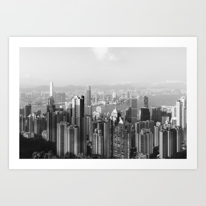 Hongkong skyline 13 Art Print