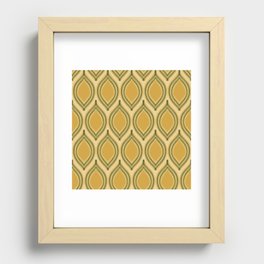 Mid-Century Modern Art Abstract Lemondrop Pattern 11.0 Recessed Framed Print