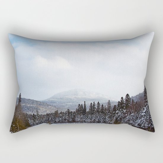 Winter in the Mountains Rectangular Pillow