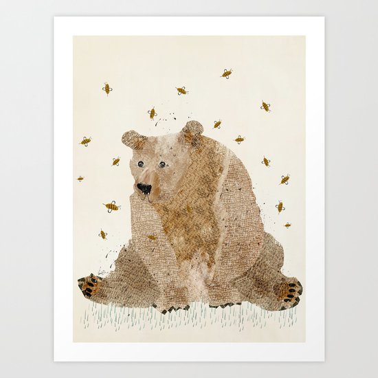 bear grizzly Art Print