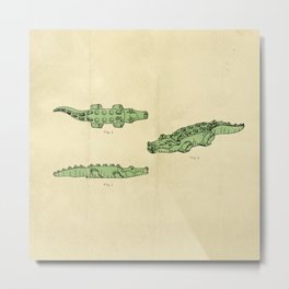 Lego Crocodile  Metal Print