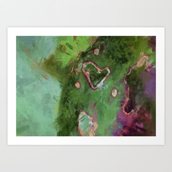 Natural Heart Art Print
