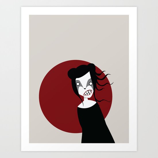 Red Moon Art Print
