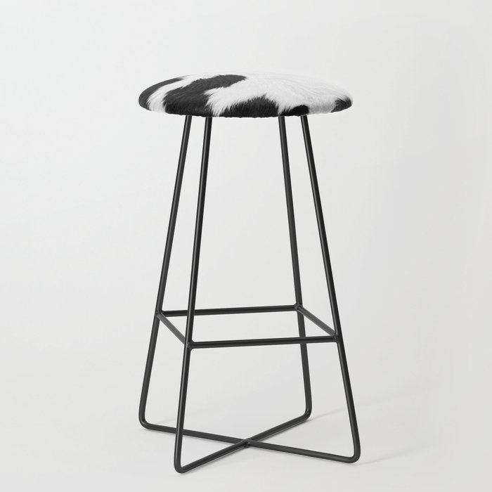 Faux Cowhide with No Texture (Farmhouse Decor Collection) Bar Stool