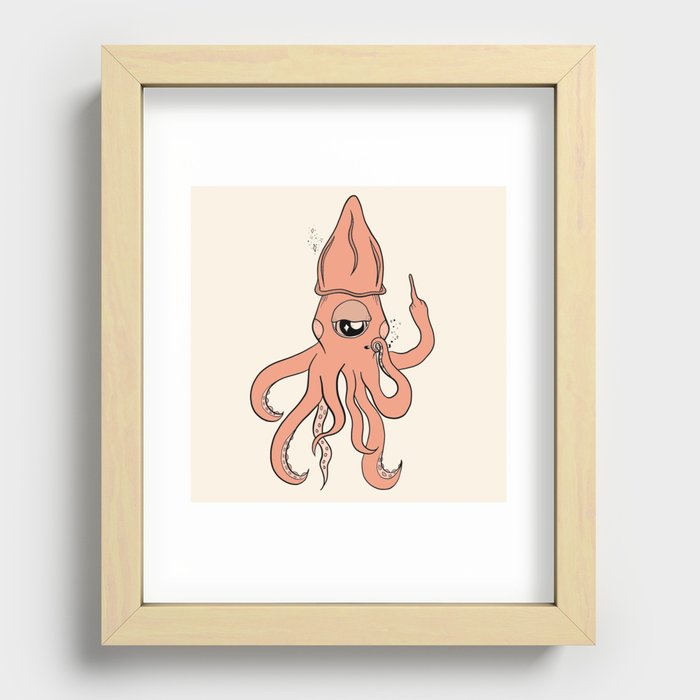 squiddy boi Recessed Framed Print