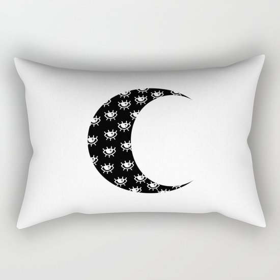 Eye Moon Rectangular Pillow