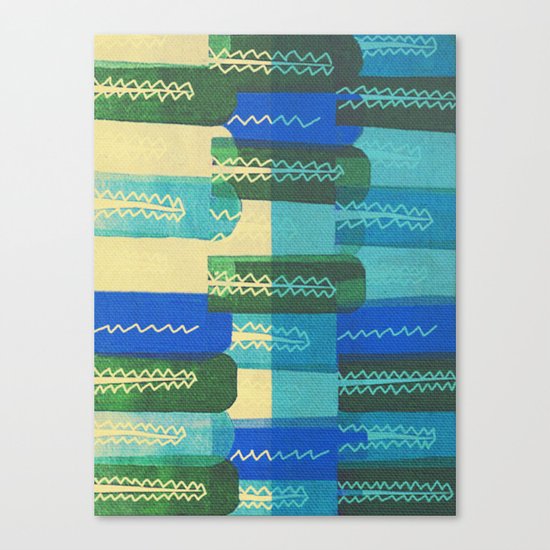 Crocodiles Rush Canvas Print