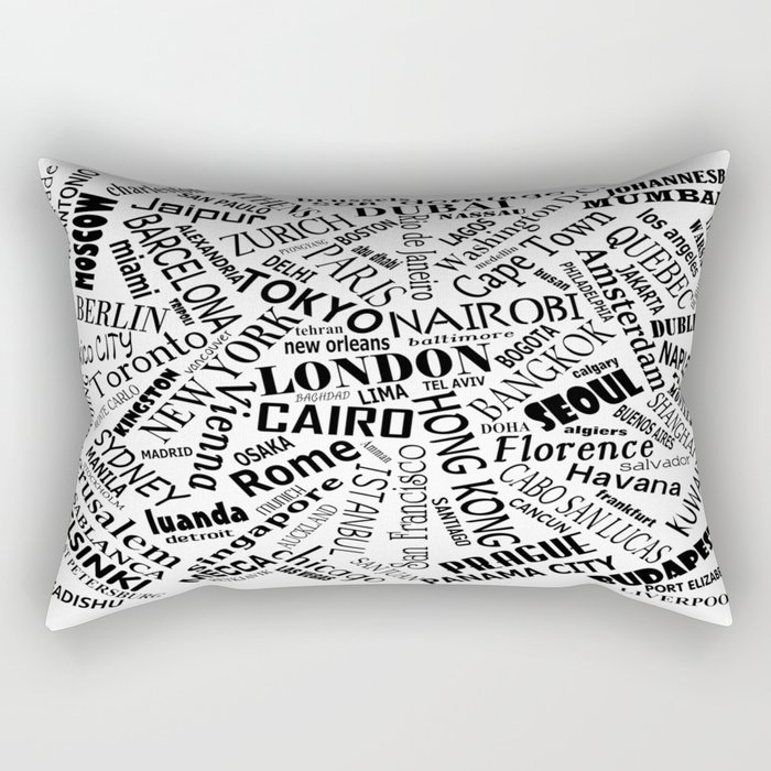 CITIES OF THE WORLD Rectangular Pillow