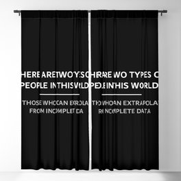 Two types of people Blackout Curtain